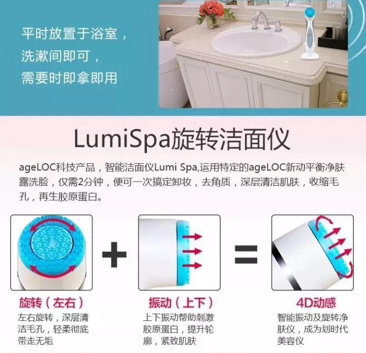 NU SKIN LumiSpa洗脸仪，一款兼具焕肤和净化双重功效的美容仪!